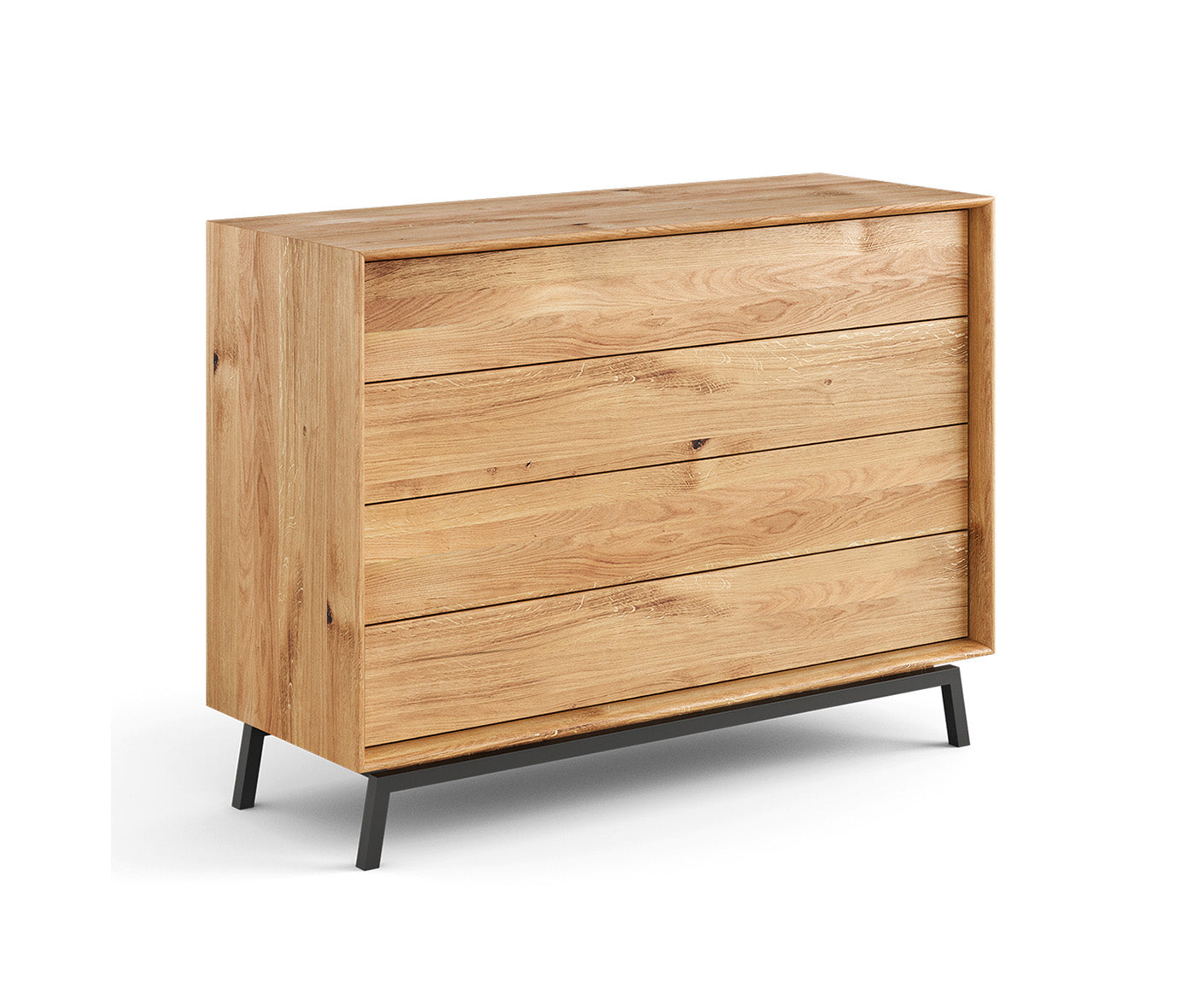 Modern Loft Kommode Massivholz Eiche geölt
