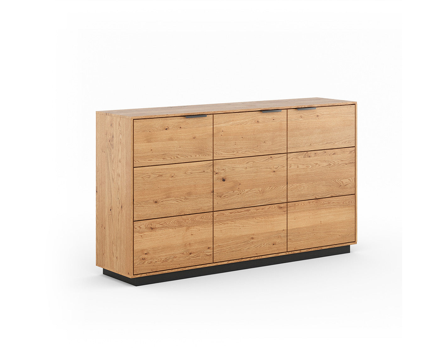 Tirano Sideboard Natur Massivholz Eiche geölt, fertig montiert