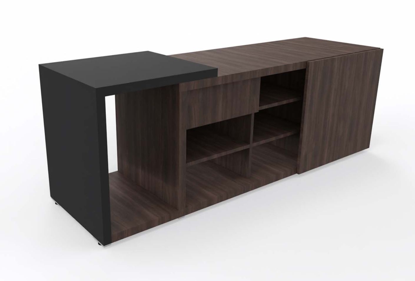 Mito Schiebetürenschrank 189 x 57 cm Sideboard Robinie Matt