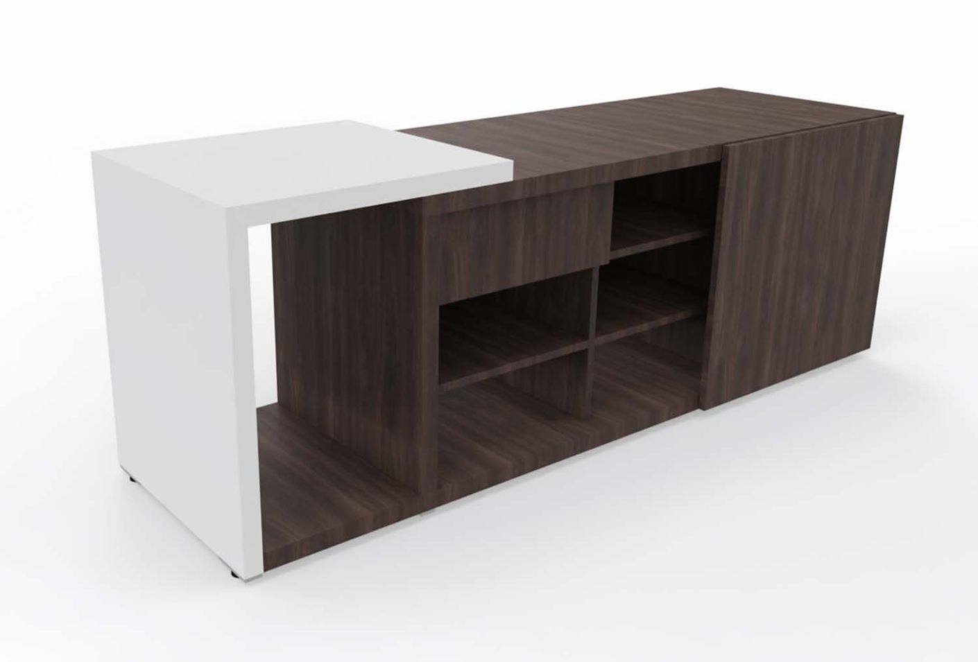 Mito Schiebetürenschrank 189 x 57 cm Sideboard Robinie Matt