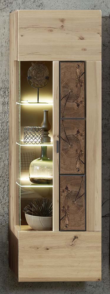 Madera II Hängevitrine, ferig montiert Artisaneiche MDF - Voelpe