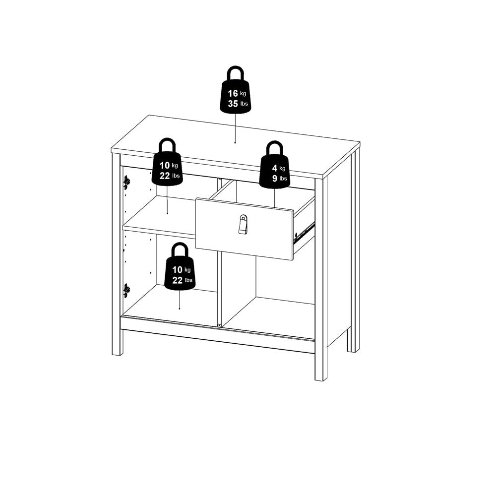 Madrid Sideboard Weiß