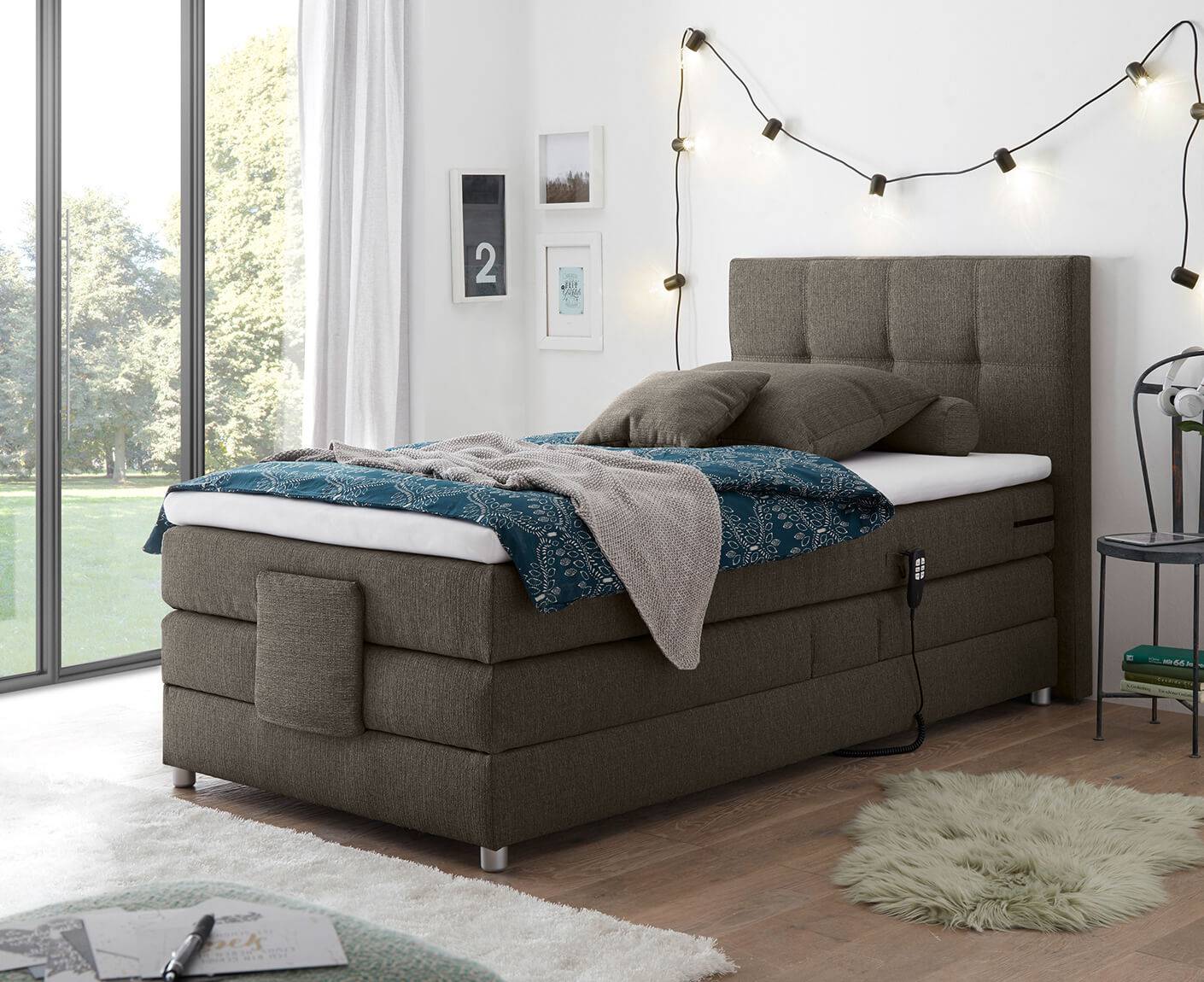 Manolo Boxspringbett Einzelbett mit Motor - Voelpe