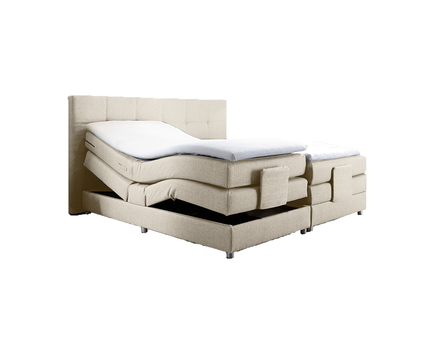 Manolo Boxspringbett mit Motor, 180x200 cm