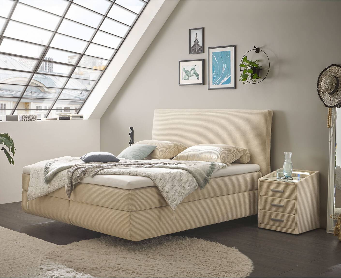 Marbella Boxspringbett 180x200 cm - Voelpe