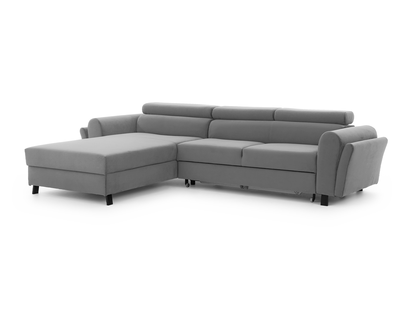 Mariall Ecksofa 300 x 190 cm Burgund (Samt - Matt)