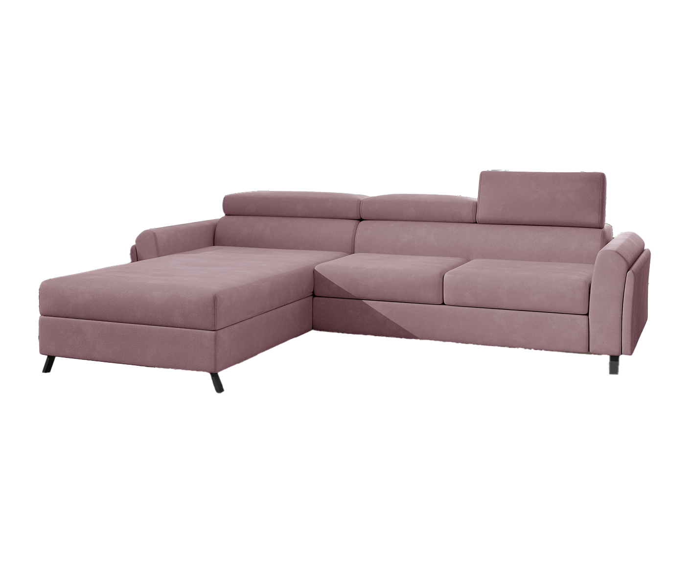 Mariall Ecksofa 300 x 190 cm Burgund (Samt - Matt)