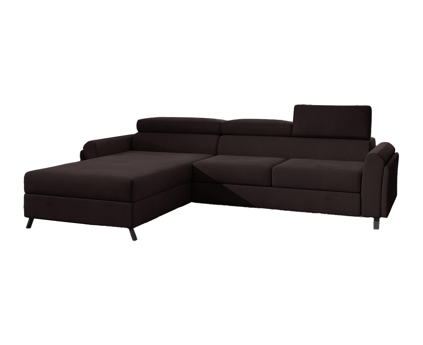 Mariall Ecksofa 300 x 190 cm Burgund (Samt - Matt)