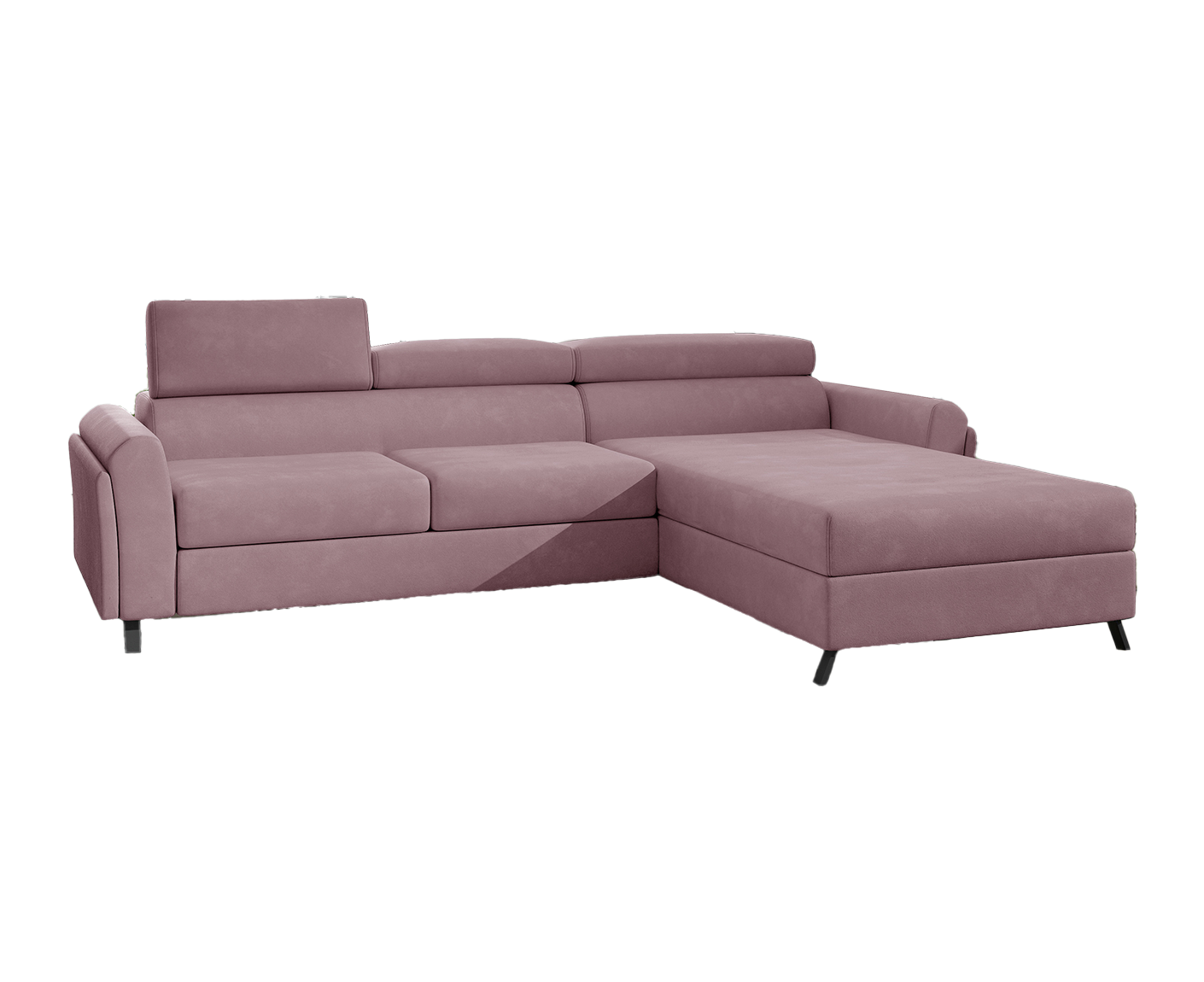 Mariall Ecksofa 300 x 190 cm Burgund (Samt - Matt)