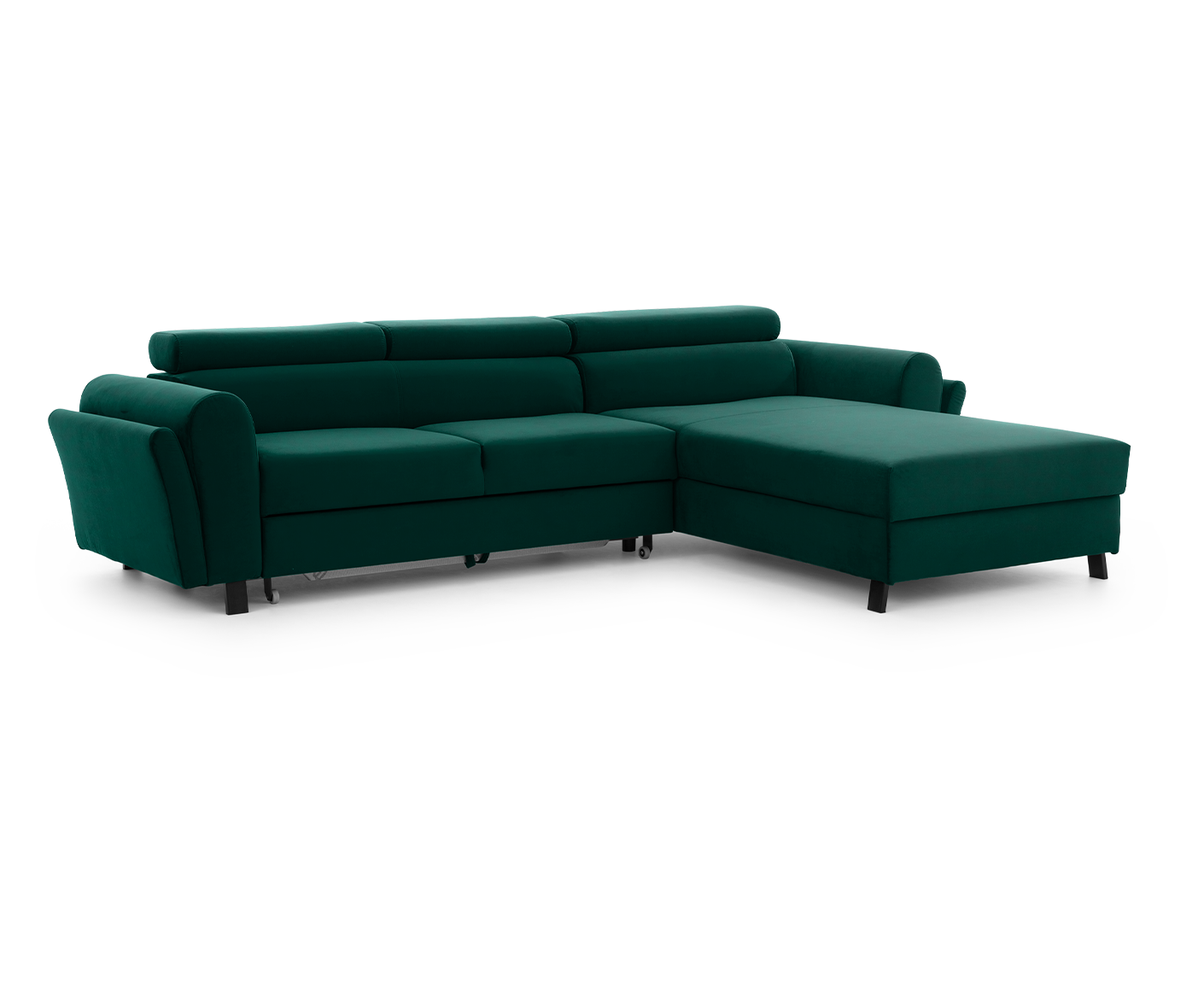 Mariall Ecksofa 300 x 190 cm Burgund (Samt - Matt)