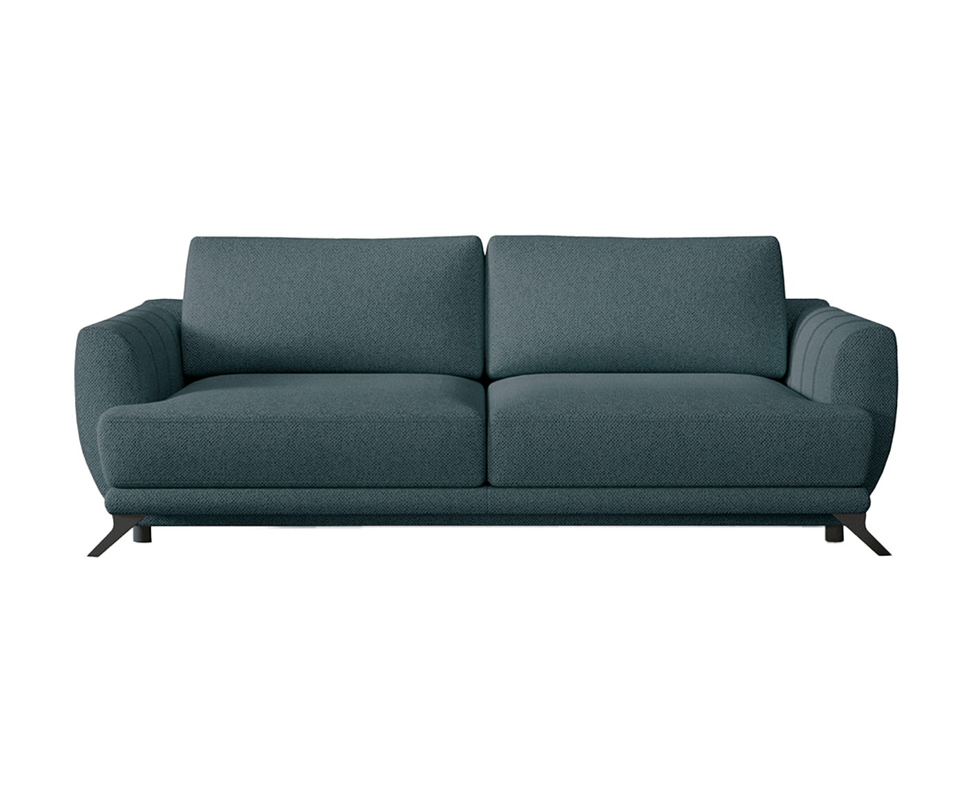 Megis Schlafsofa 250x95 cm Blau (Webstoff)