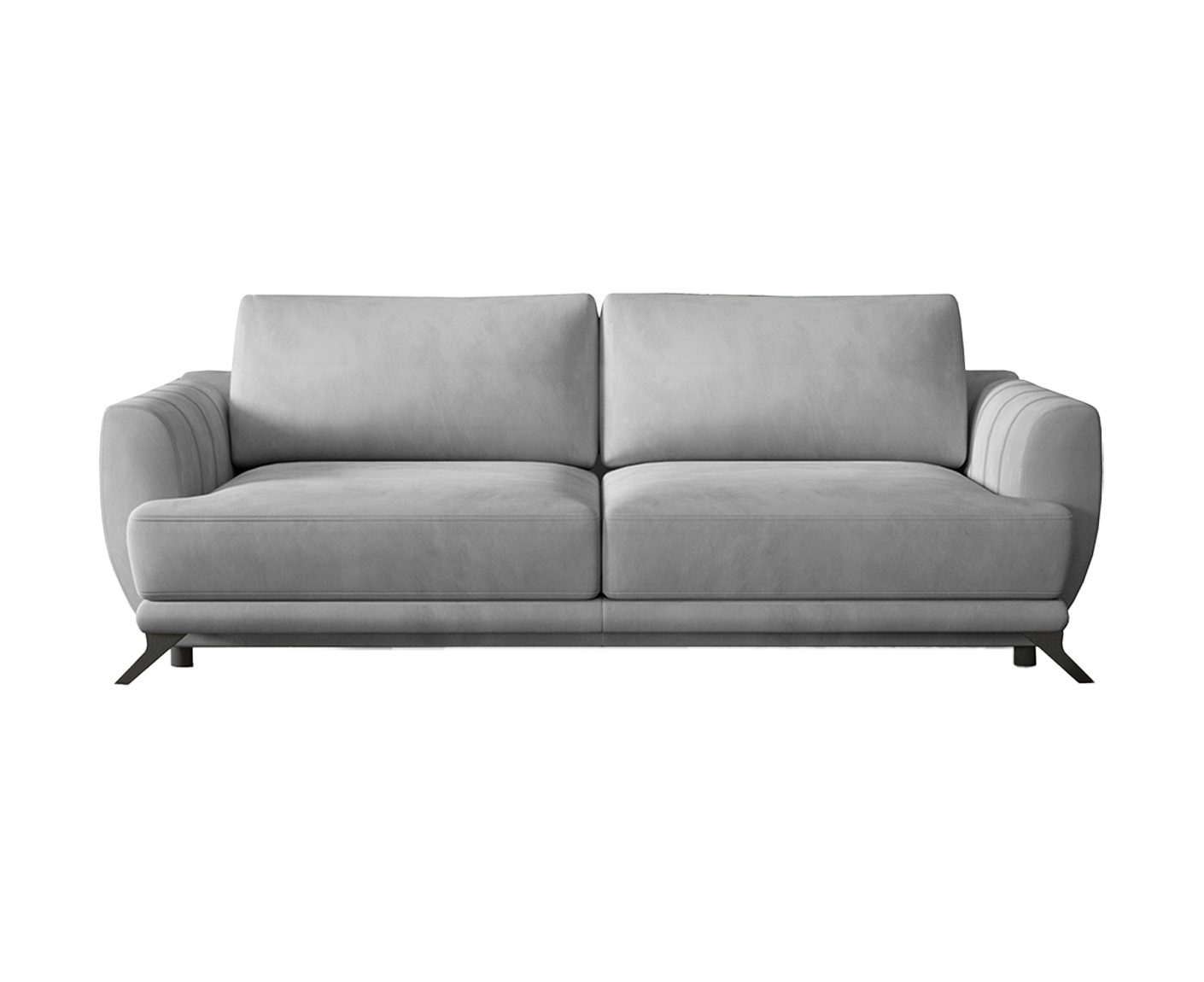 Megis Schlafsofa 250x95 cm Dunkelgrün (Samt)