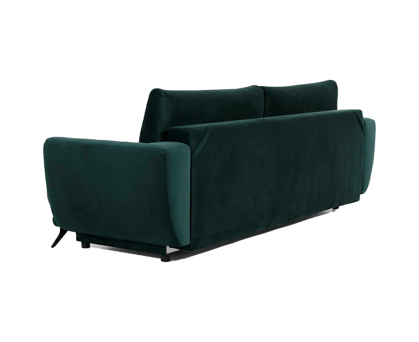 Megis Schlafsofa 250x95 cm Dunkelgrün (Samt)