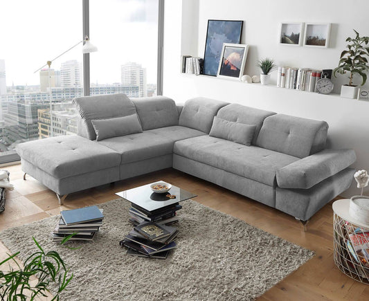 MELFI Ecksofa 275 x 245 cm, mit Schlaffunktion