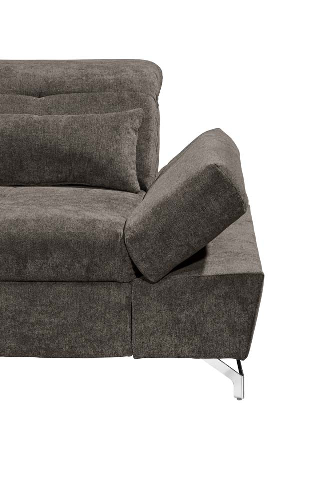 MELFI Ecksofa 275 x 168 cm Stone
