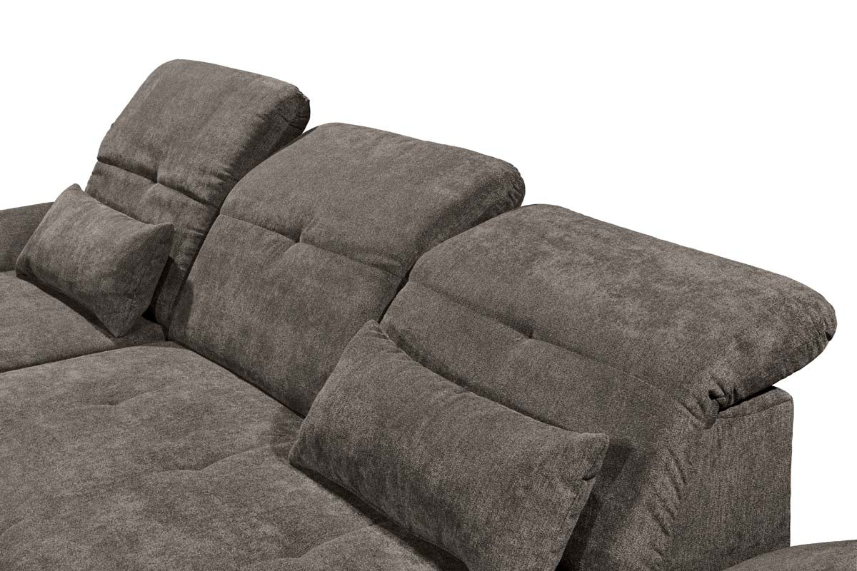MELFI Ecksofa 275 x 168 cm Stone