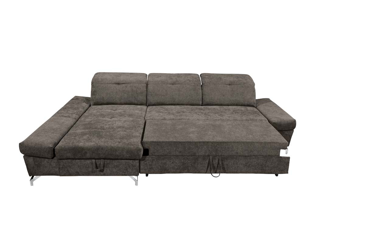 MELFI Ecksofa 275 x 168 cm Stone