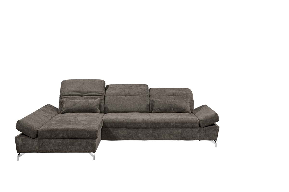 MELFI Ecksofa 275 x 168 cm Stone