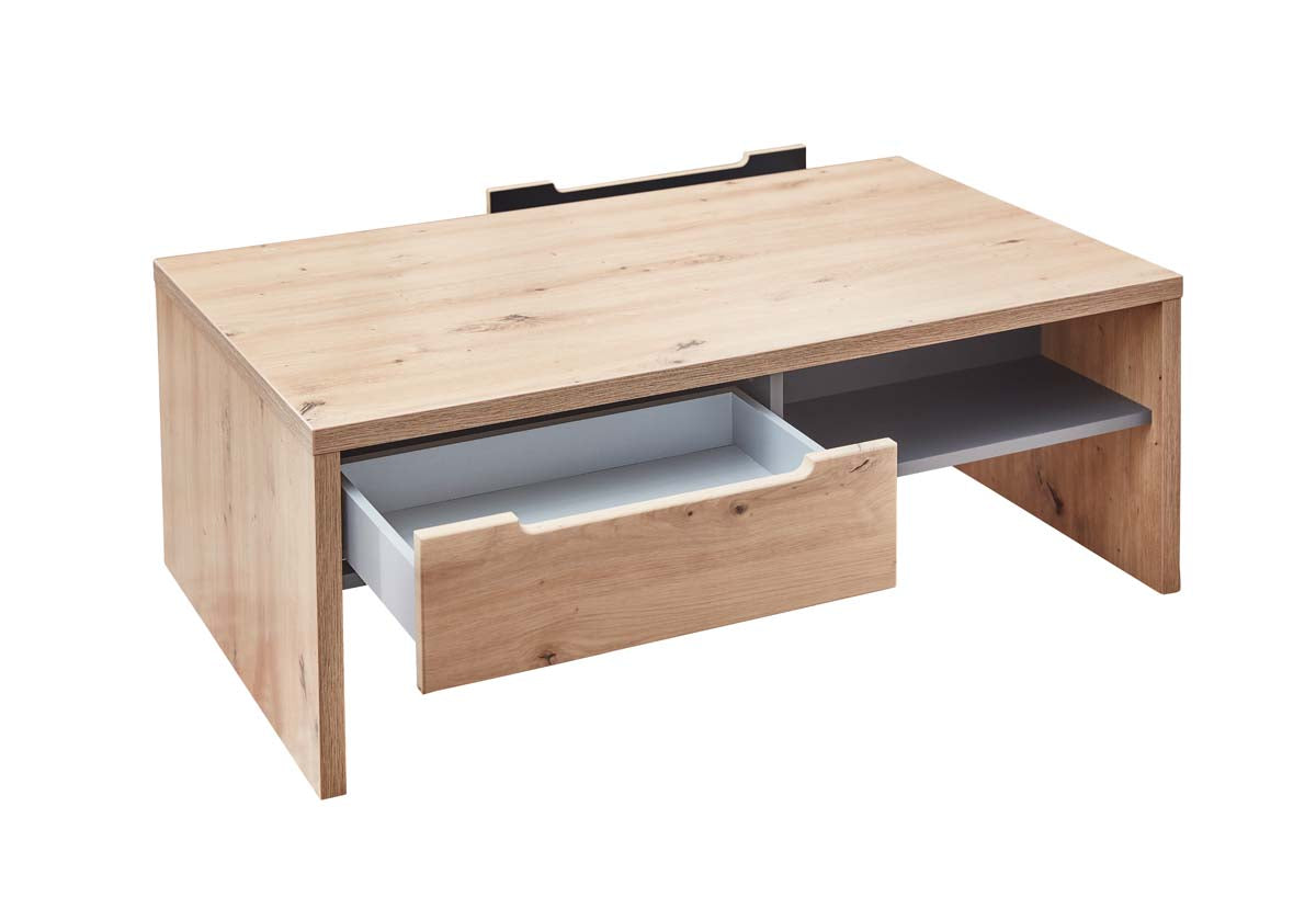 Memphis Couchtisch Graphit / Artisan Eiche