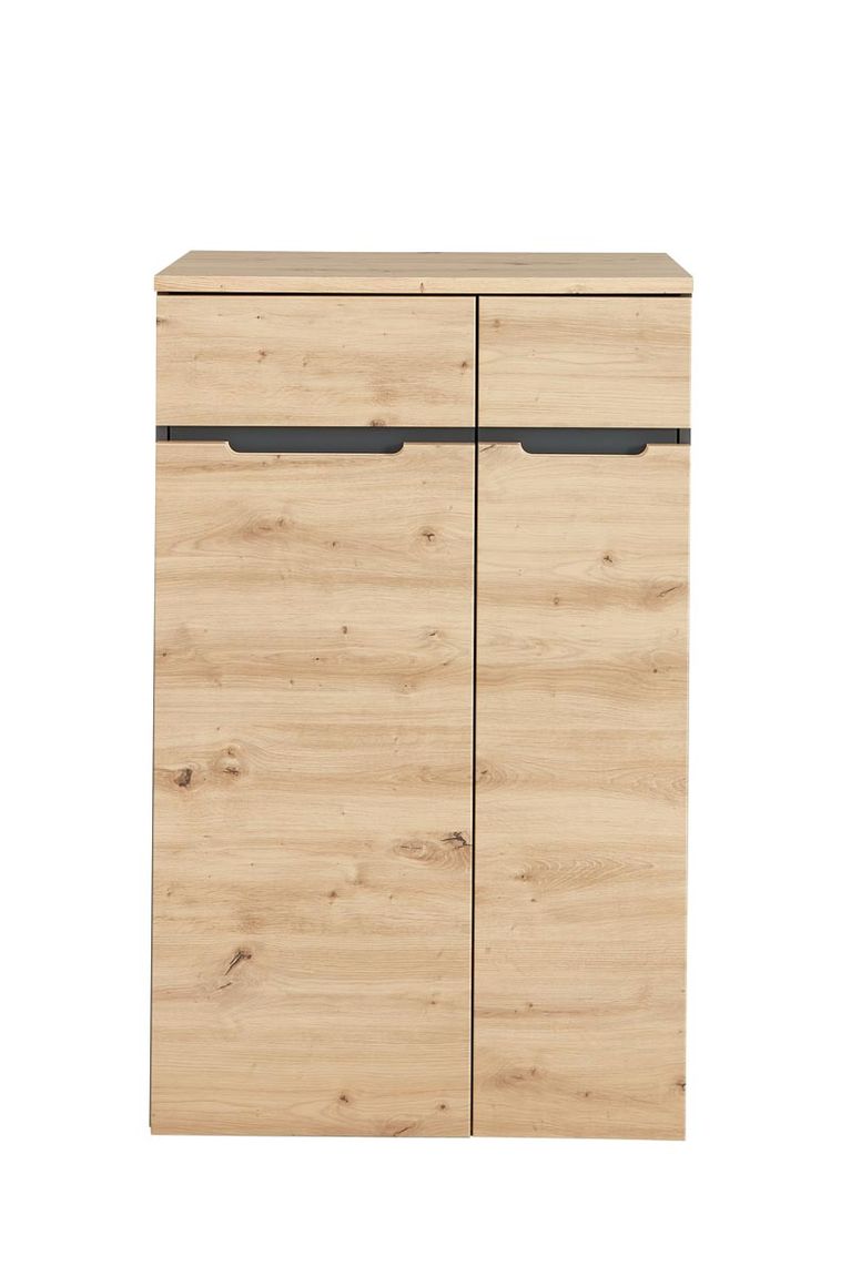 Memphis Aktenschrank 3 OH Graphit / Artisan Eiche