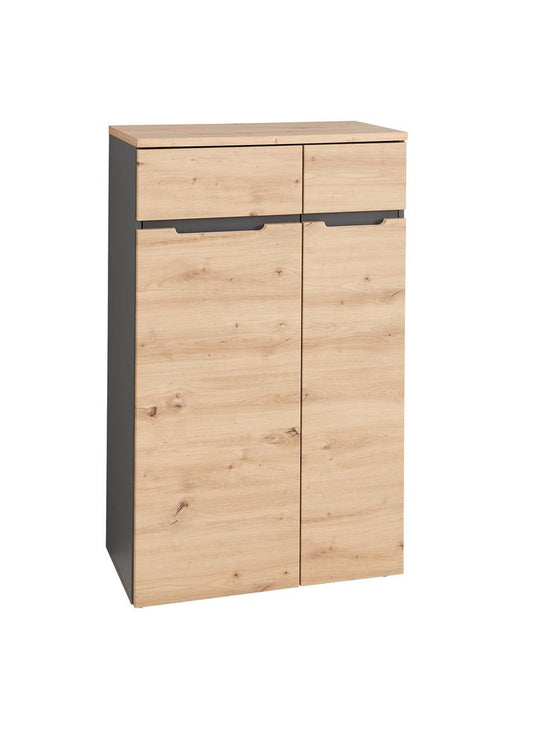 Memphis Aktenschrank 3 OH Graphit / Artisan Eiche