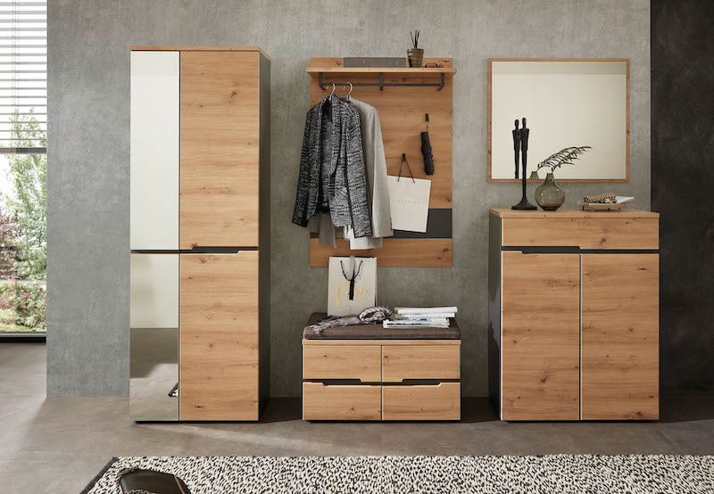 Memphis Garderobenpaneel Artisan Eiche