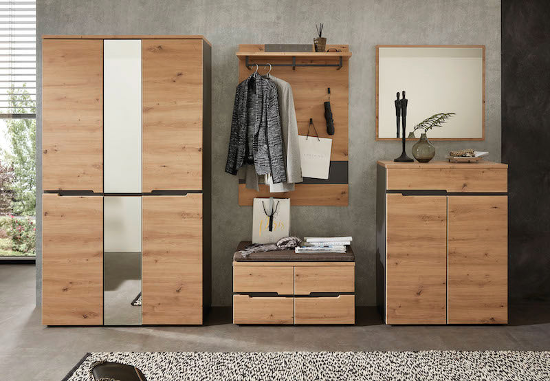 Memphis Garderobenspiegel Artisan Eiche