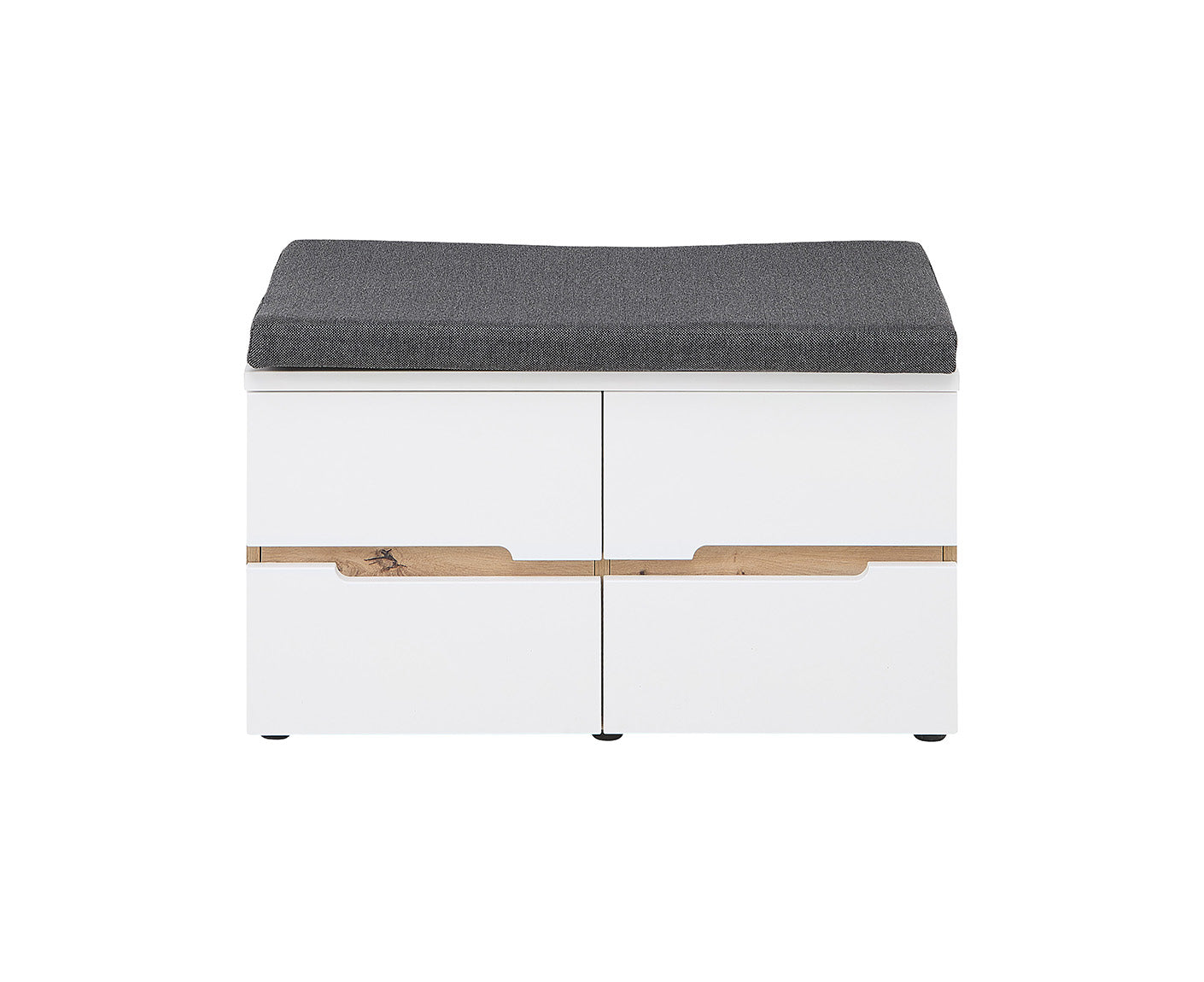Memphis Schuhbank 80x49 cm Weiß supermatt