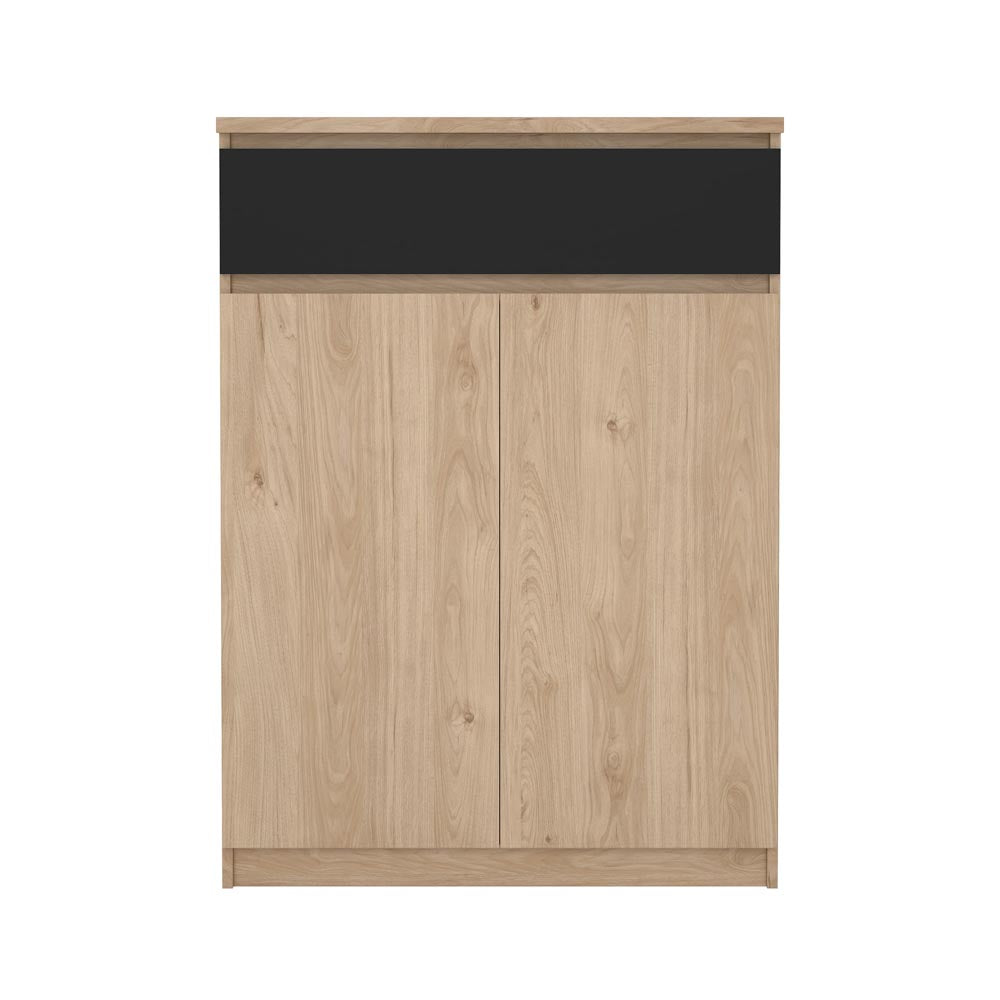 Naia Schuhschrank Jackson Hickory Schwarz Matt