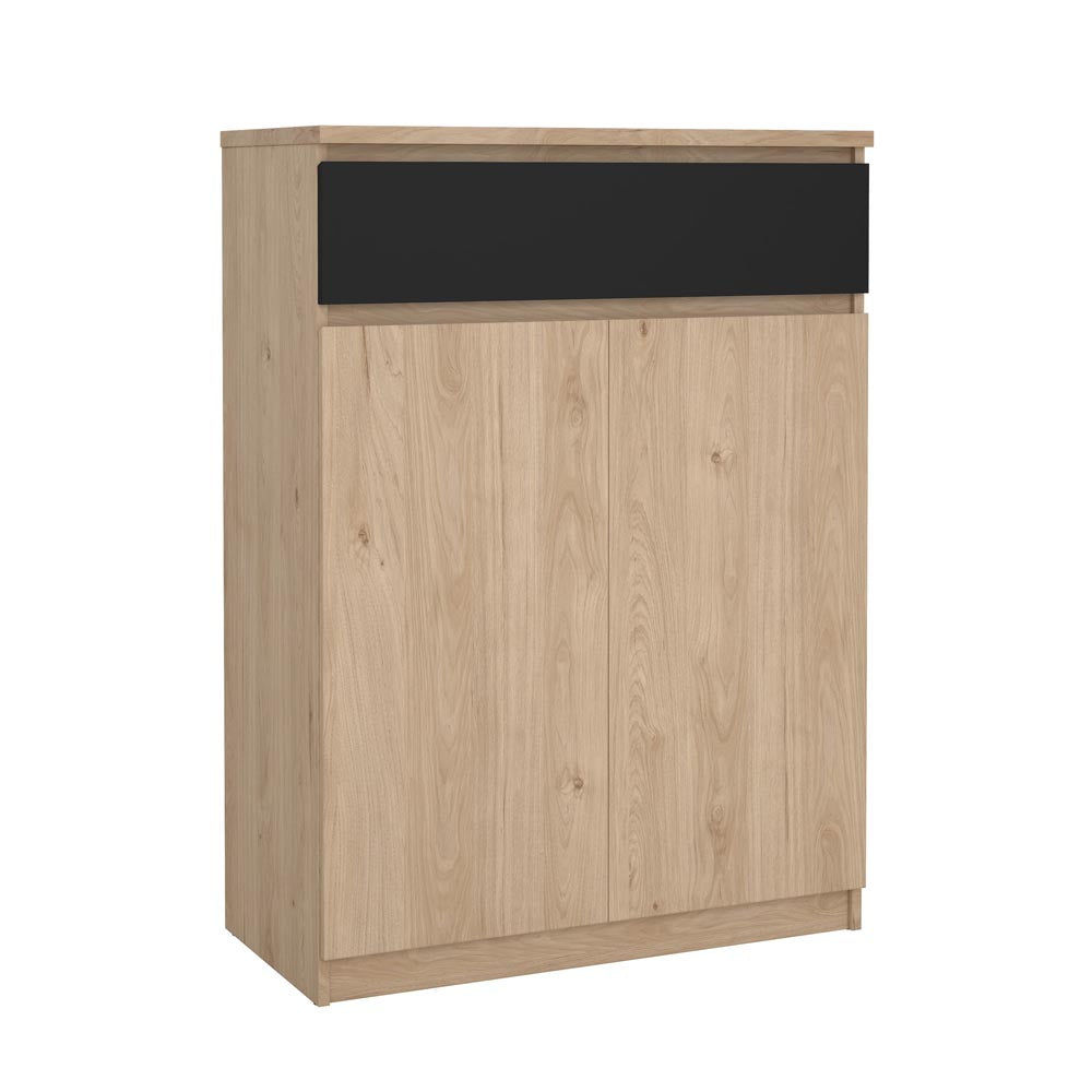 Naia Schuhschrank Jackson Hickory Schwarz Matt