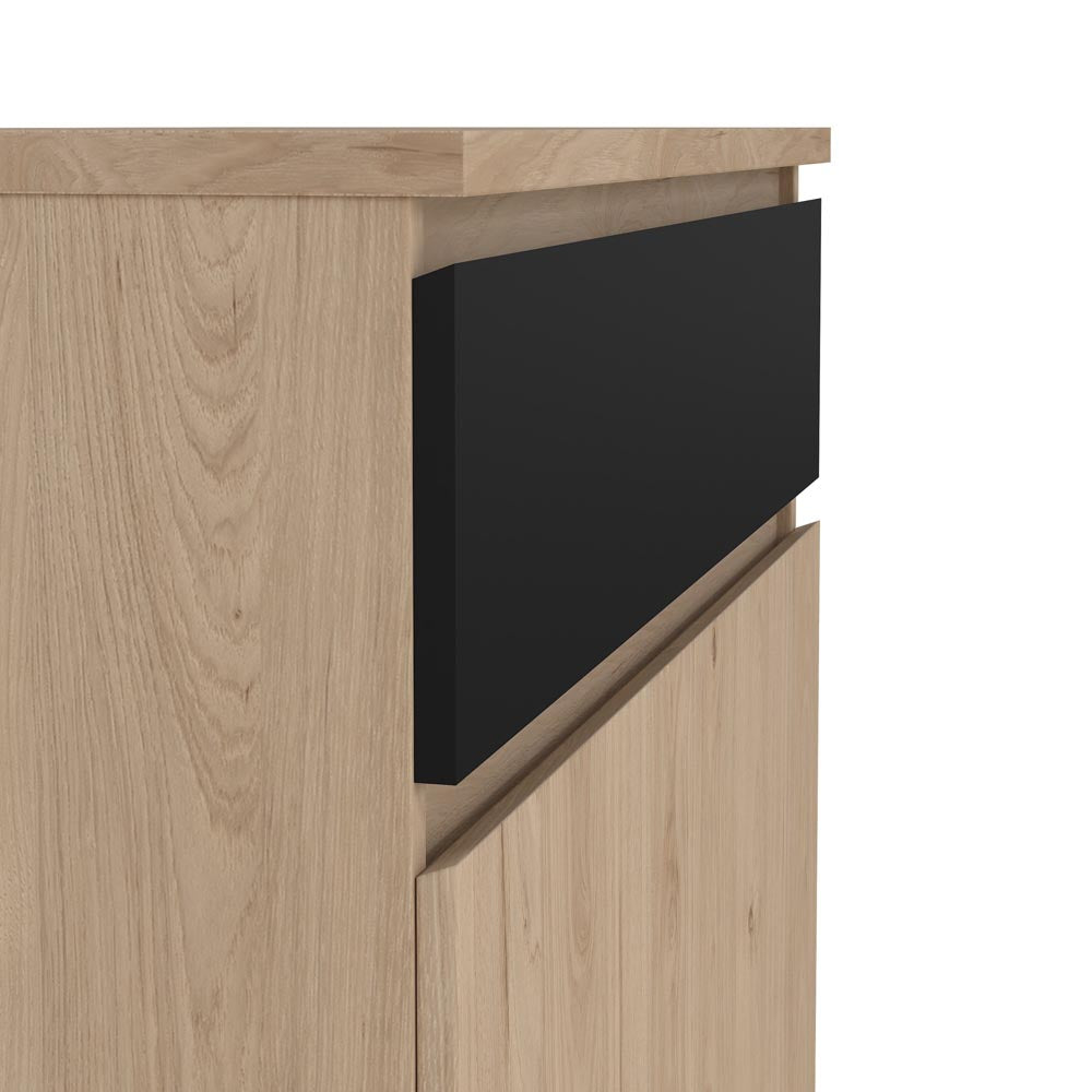 Naia Schuhschrank Jackson Hickory Schwarz Matt