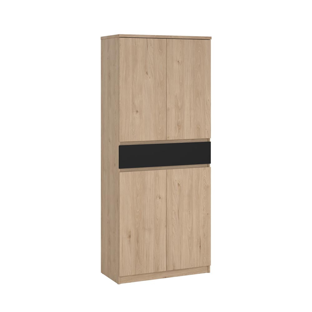 Naia Schuhschrank Jackson Hickory Schwarz Matt