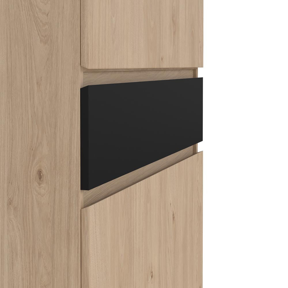 Naia Schuhschrank Jackson Hickory Schwarz Matt