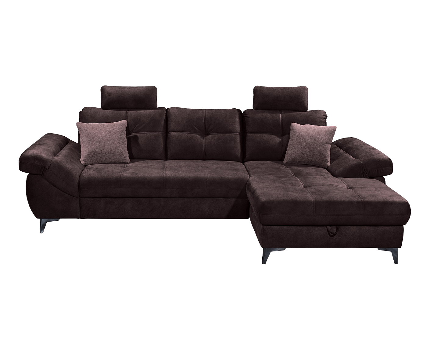 Nevis Ecksofa 288x170 cm, mit Schlaffunktion & Bettkasten - Voelpe