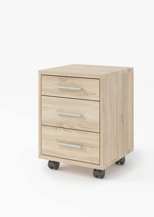 Office Line Rollcontainer 3 Schubladen Eiche Sonoma