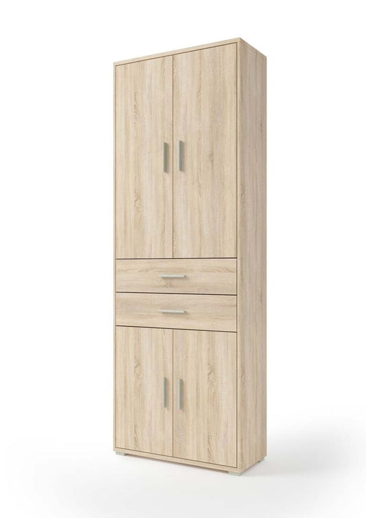 Office Line Kombischrank 6OH 79 cm mit Schubladen Eiche Sonoma
