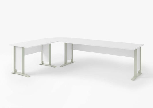 Office Line Winkelschreibtisch 220 x 170 cm Weiß