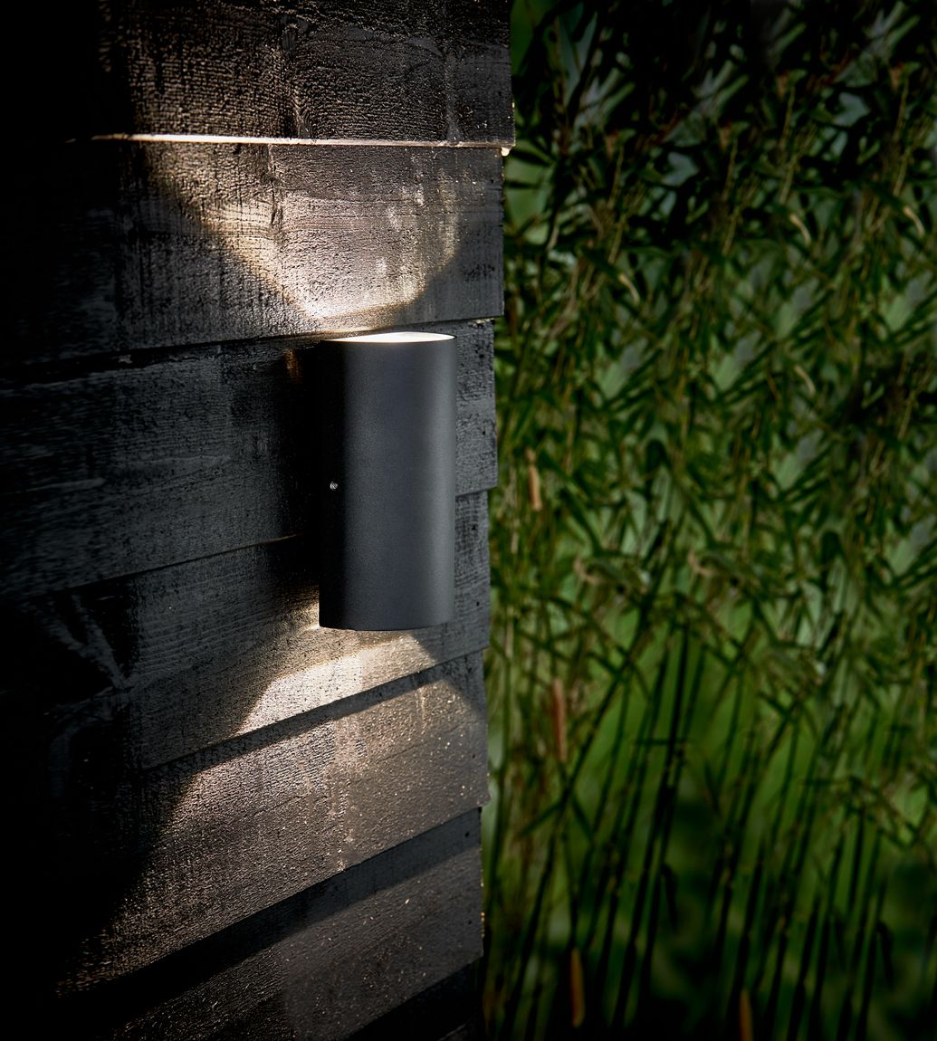 Rold Wandlampe LED 9 x 16 cm Outdoor Schwarz
