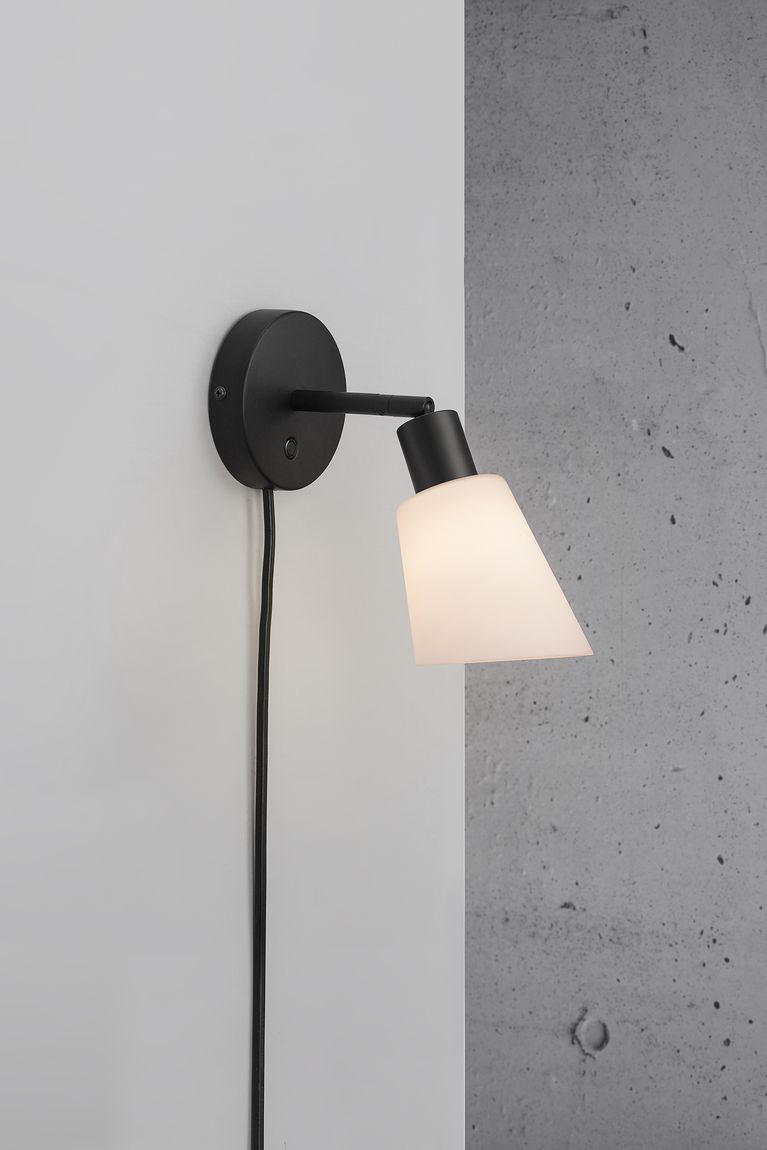 Molli Wandlampe E14 Schwarz