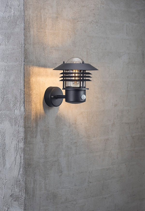 Vejers Wandlampe E27 Schwarz
