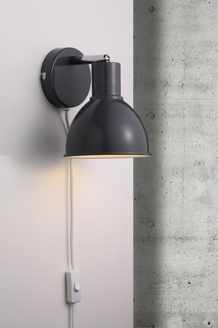 Pop Wandlampe E27 Anthrazit - Voelpe