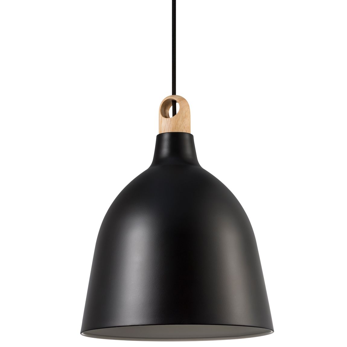 Moku Pendellampe Hängelampe Ø 29 cm Schwarz / Esche - Voelpe