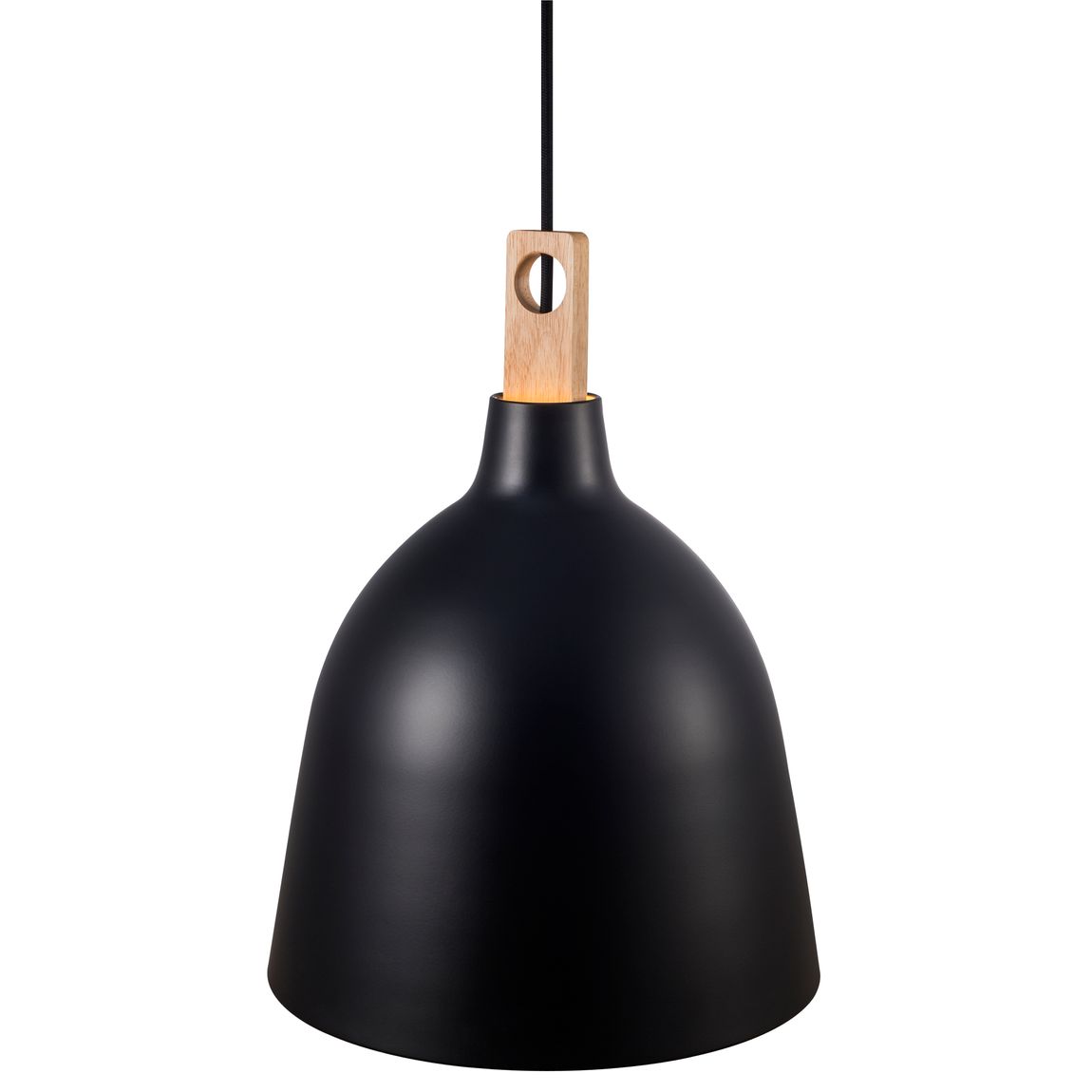 Moku Pendellampe Hängelampe Ø 29 cm Schwarz / Esche - Voelpe