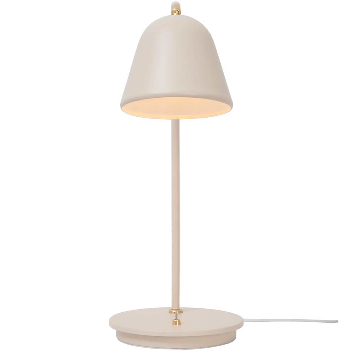 Fleur Tischlampe Leselampe Ø 23,4 cm Weiß / Beige - Voelpe