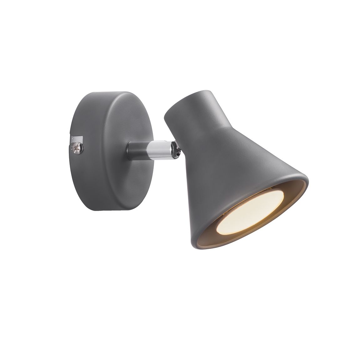 Eik Spot Ø 8,6 cm Wandlampe Grau - Voelpe