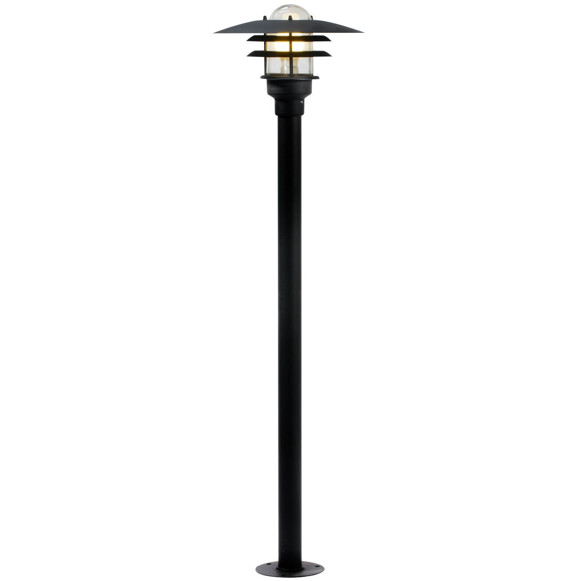 Lønstrup Gartenlampe Gartenlaterne Ø 32 cm Outdoor Verzinkt Schwarz - Voelpe