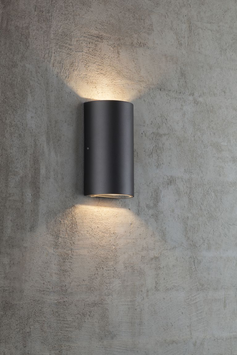 Rold Wandlampe LED 9 x 16 cm Outdoor Schwarz