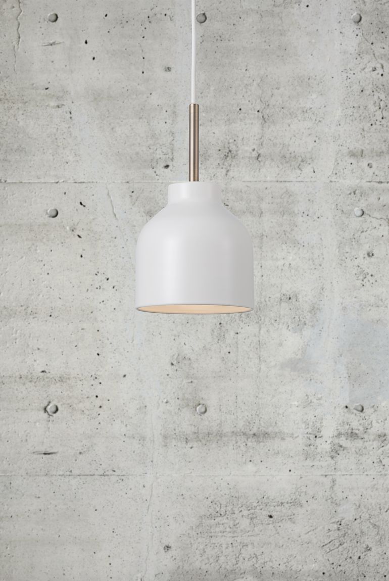 Julian Pendellampe Hängelampe Ø 13 cm Weiß/Silber