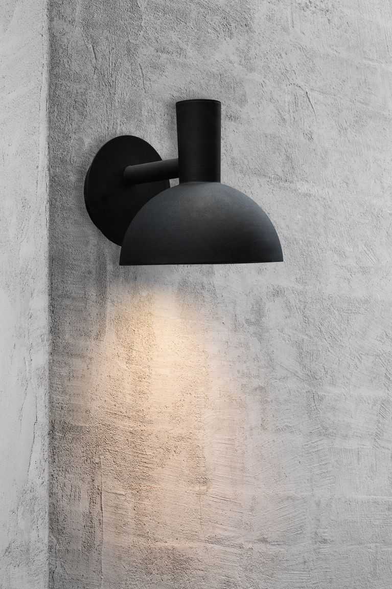 Arki Wandlampe Ø 20 cm Outdoor Schwarz