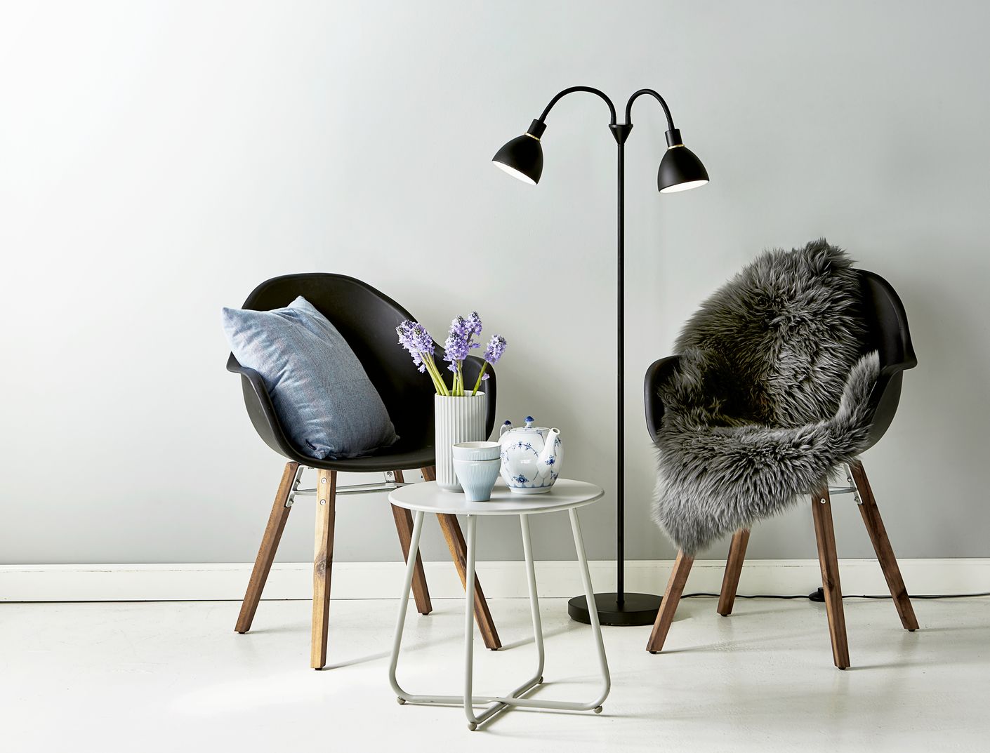 Ray Stehlampe E14 Schwarz